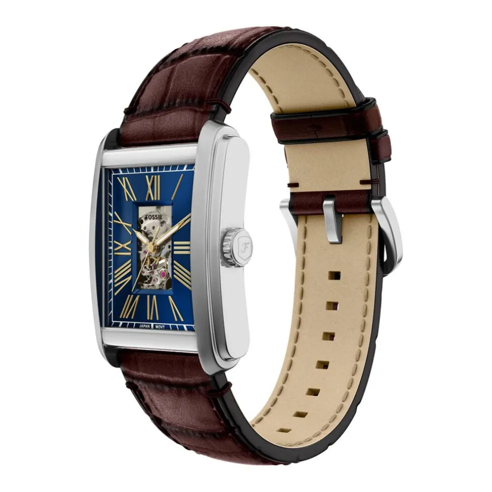 Montre Fossil Carraway Automatic Bleu