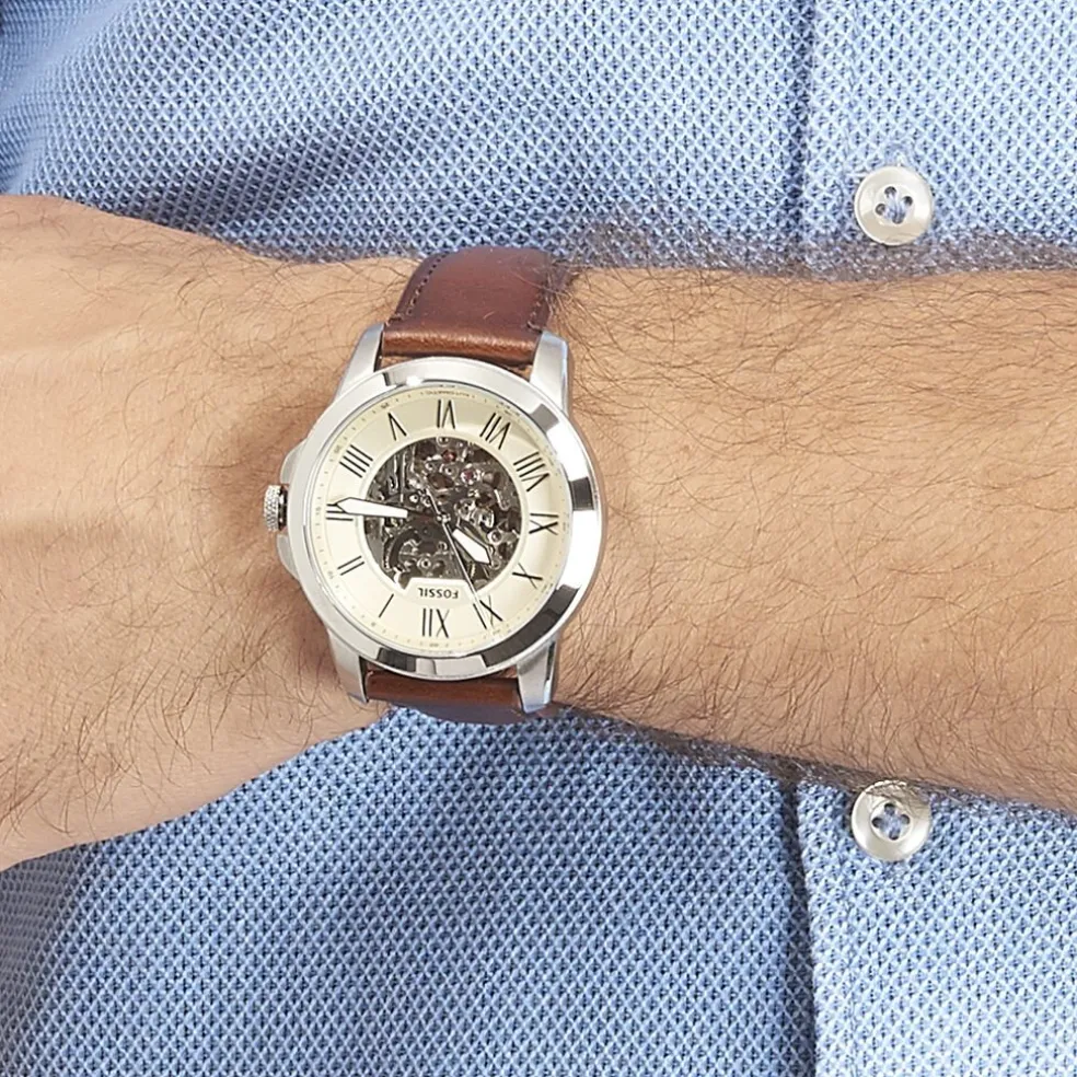 Montre Fossil Grant Automatique Beige