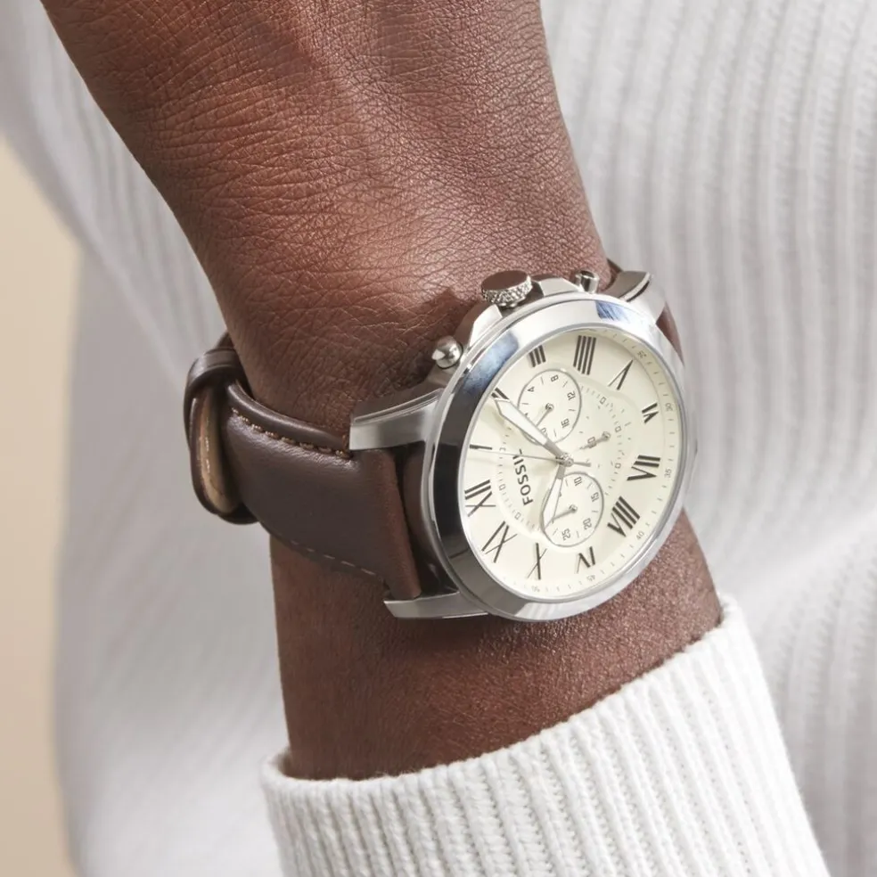 Montre Fossil Grant Beige