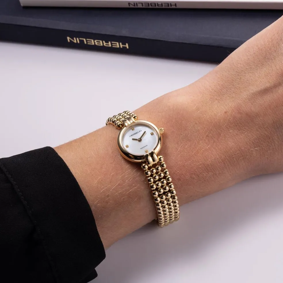 Montre Herbelin Perles Nacre Blanche