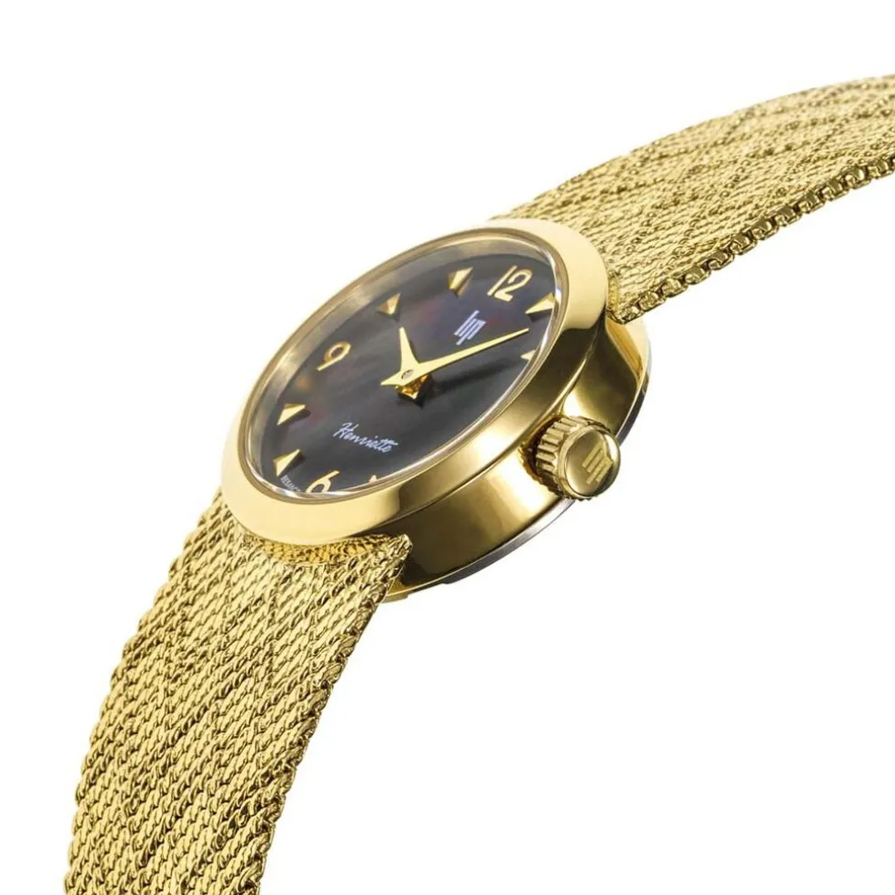 Montre Lip Henriette 22 Nacre Noire