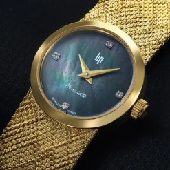 Montre Lip Henriette Diamant Nacre Noire