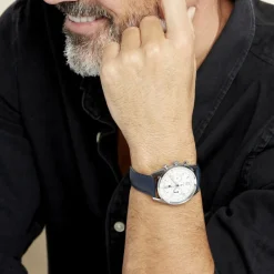 Montre Lip Himalaya Chrono Blanc Argenté