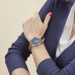 Montre Lip Himalaya C艙ur Battant 40 Bleu