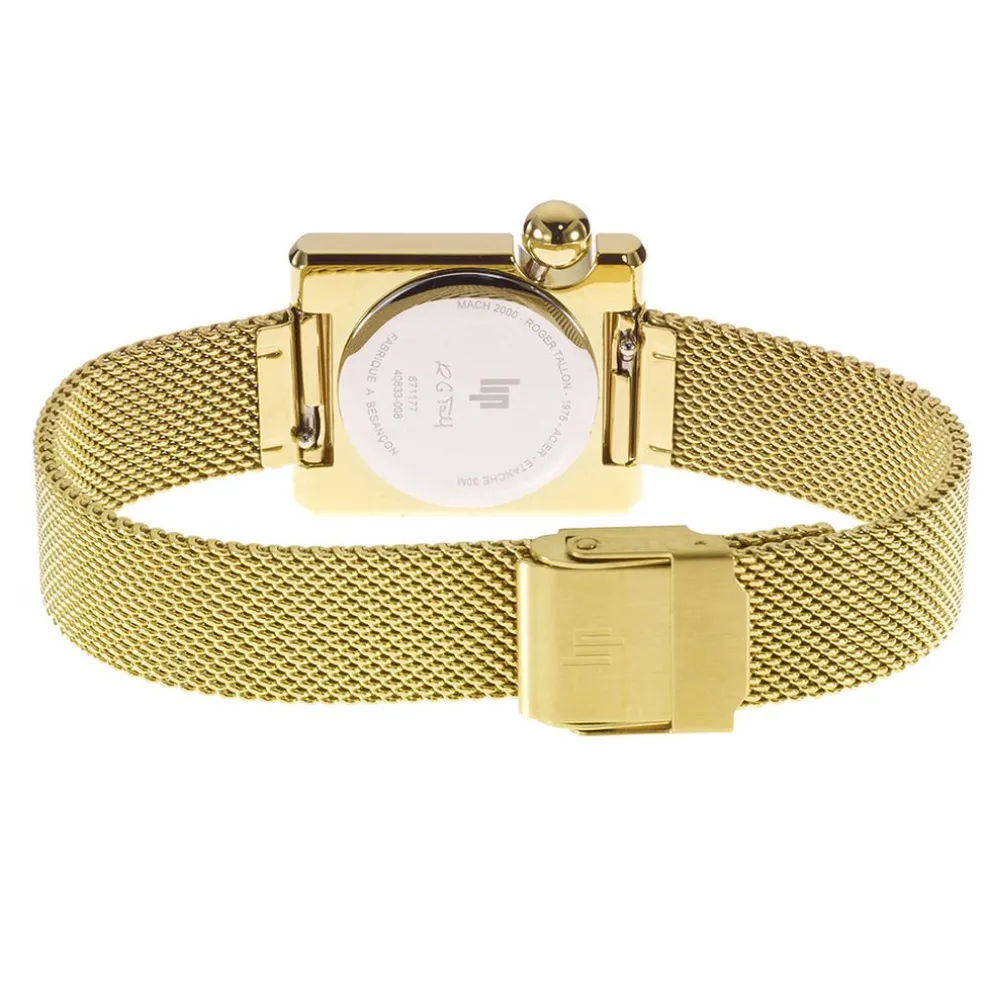 Montre Lip Mach 2000 Mini Square Doré