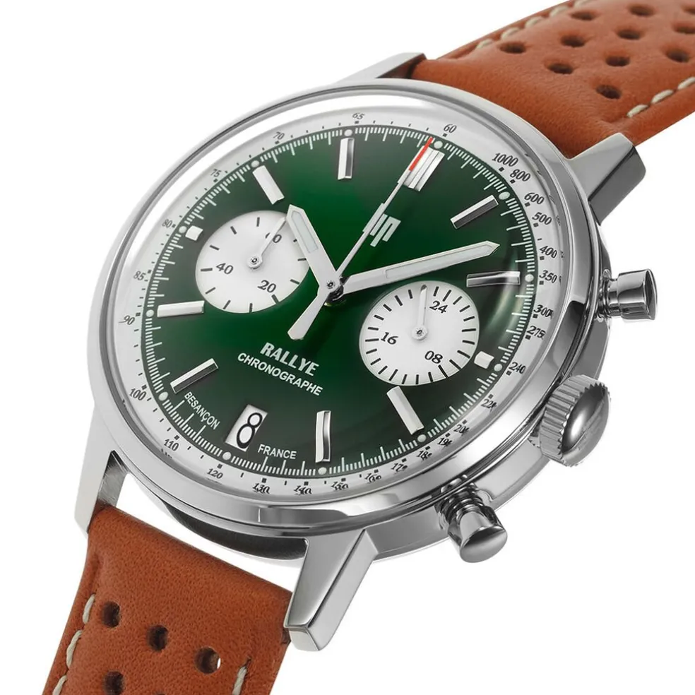 Montre Lip Rallye Meca-Quartz Vert