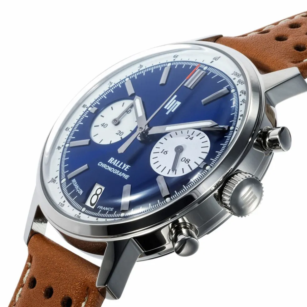 Montre Lip Rallye Meca-Quartz Bleu