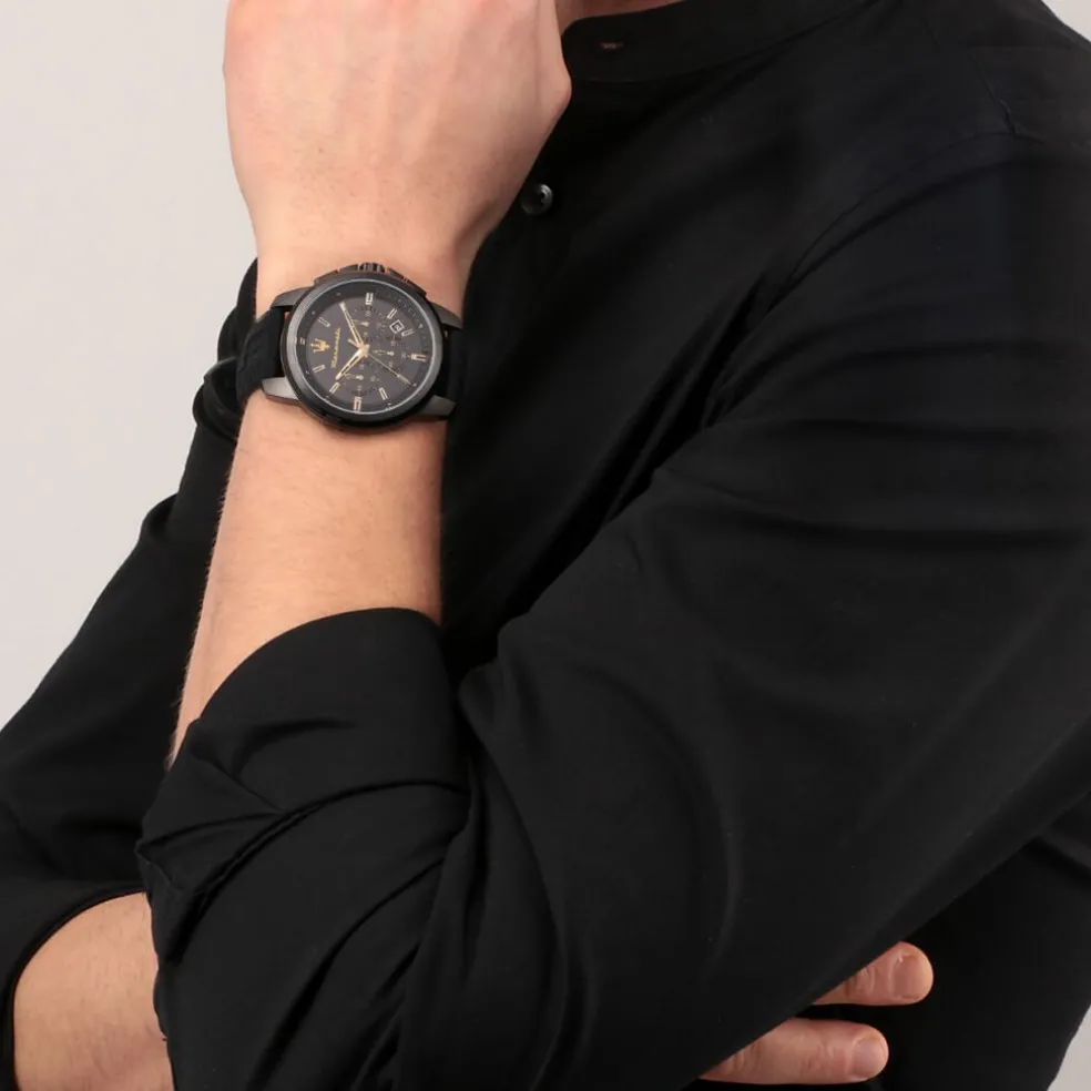 Montre Maserati Successo Chrono Noir