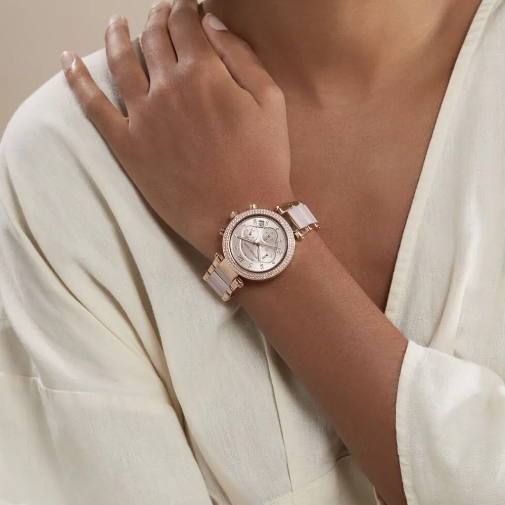 Montre Michael Kors Parker Chrono Rose