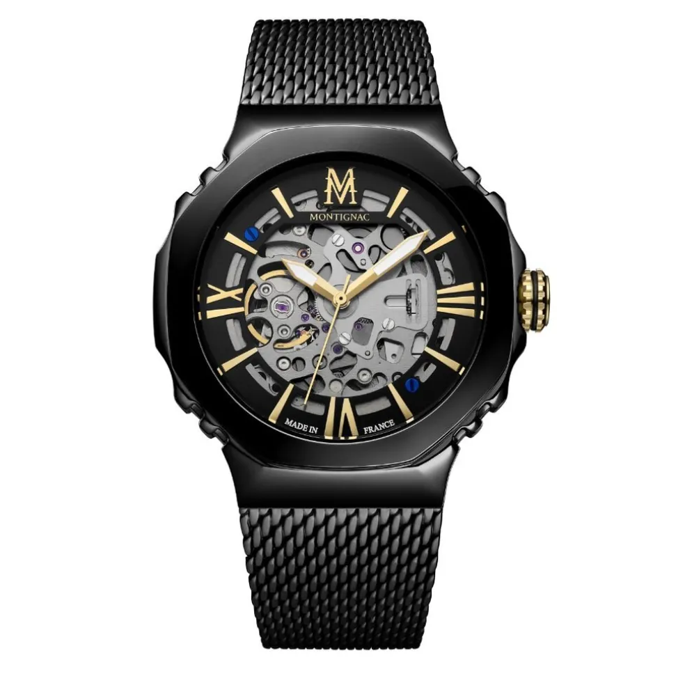 Montre Montignac Octagon Automatique Noir