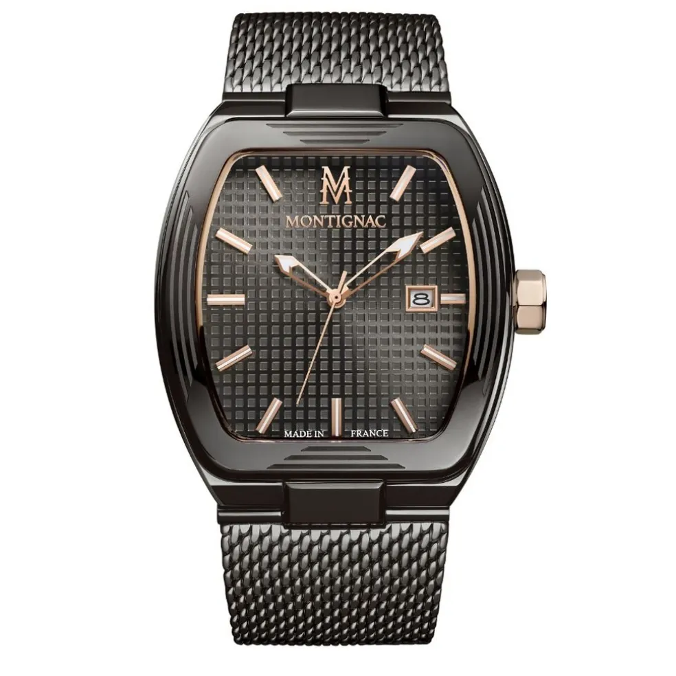 Montre Montignac Tonneau Gris