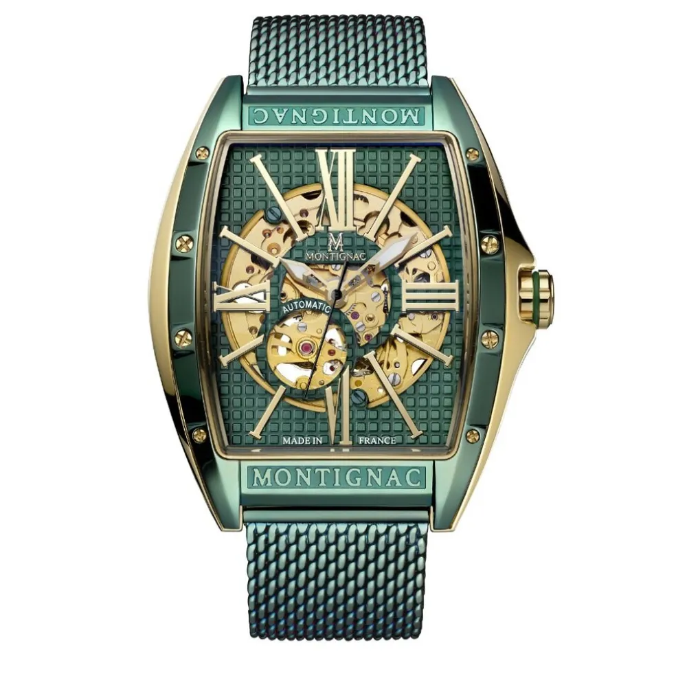 Montre Montignac Tonneau Automatique Vert
