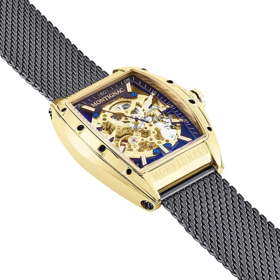 Montre Montignac Tonneau Automatique Noir