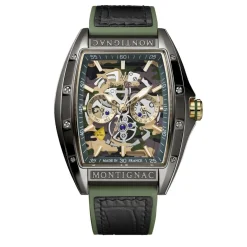 Montre Montignac Tonneau Multicolore
