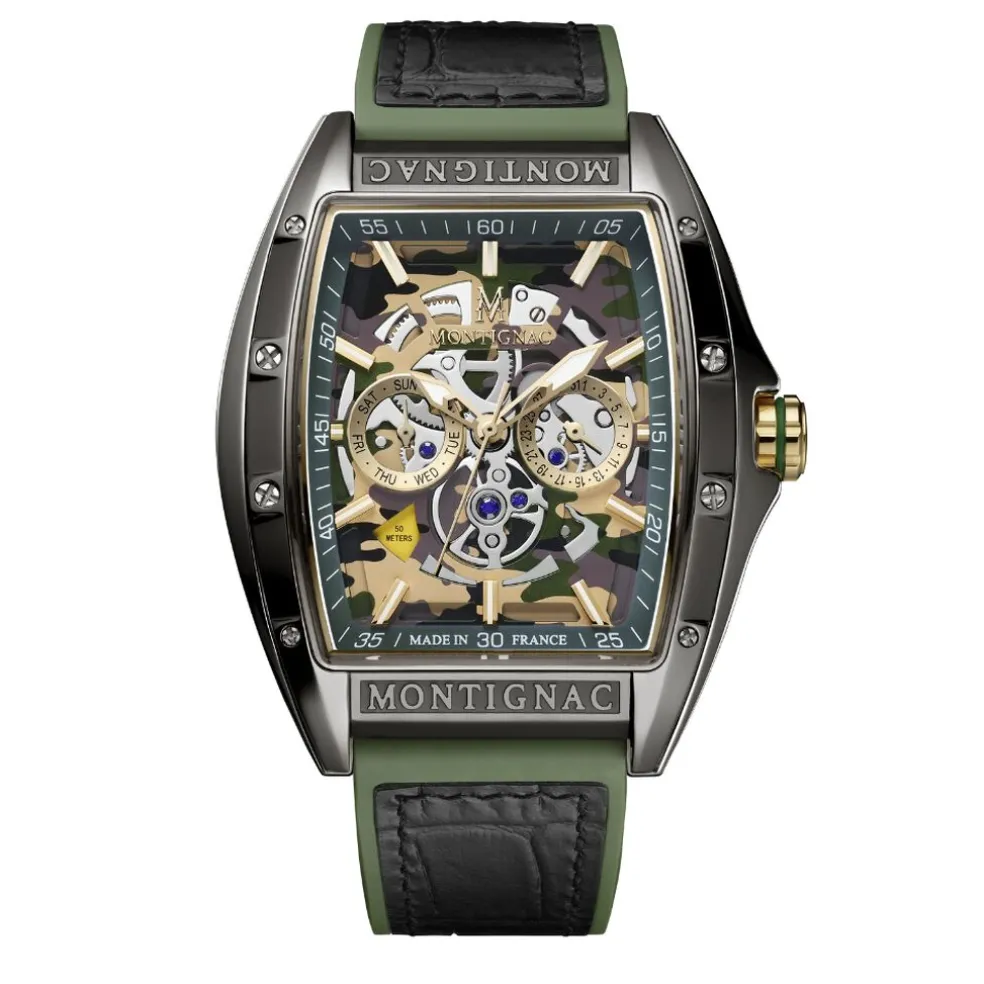 Montre Montignac Tonneau Multicolore