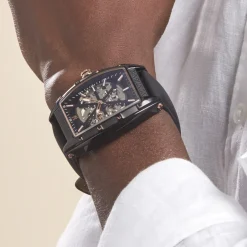 Montre Montignac Tonneau Automatiquev Noir