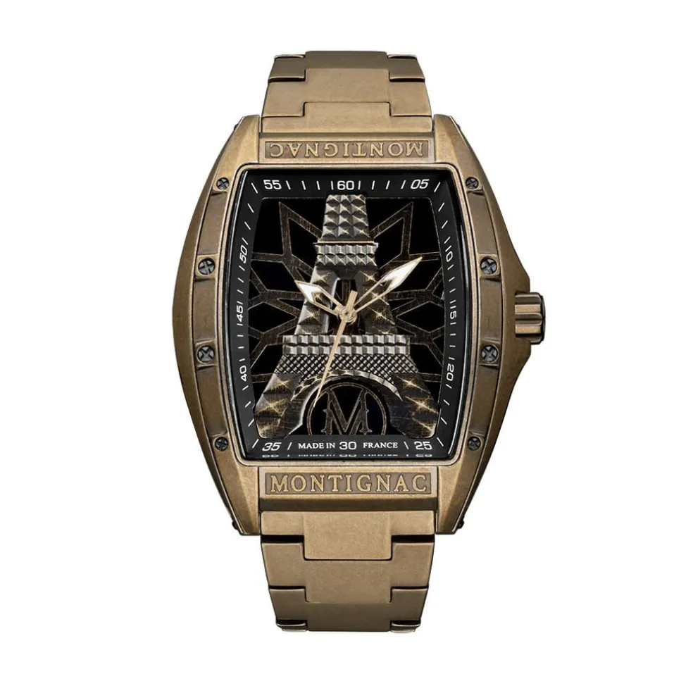 Montre Montignac Tonneau Noir