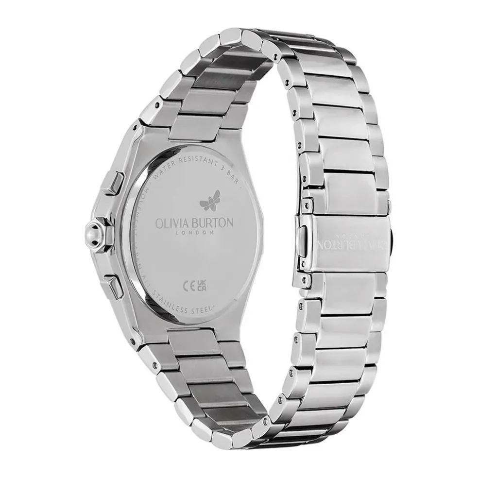 Montre Olivia Burton Hexa Multifonction Argenté