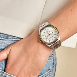 Montre Olivia Burton Hexa Multifonction Argenté