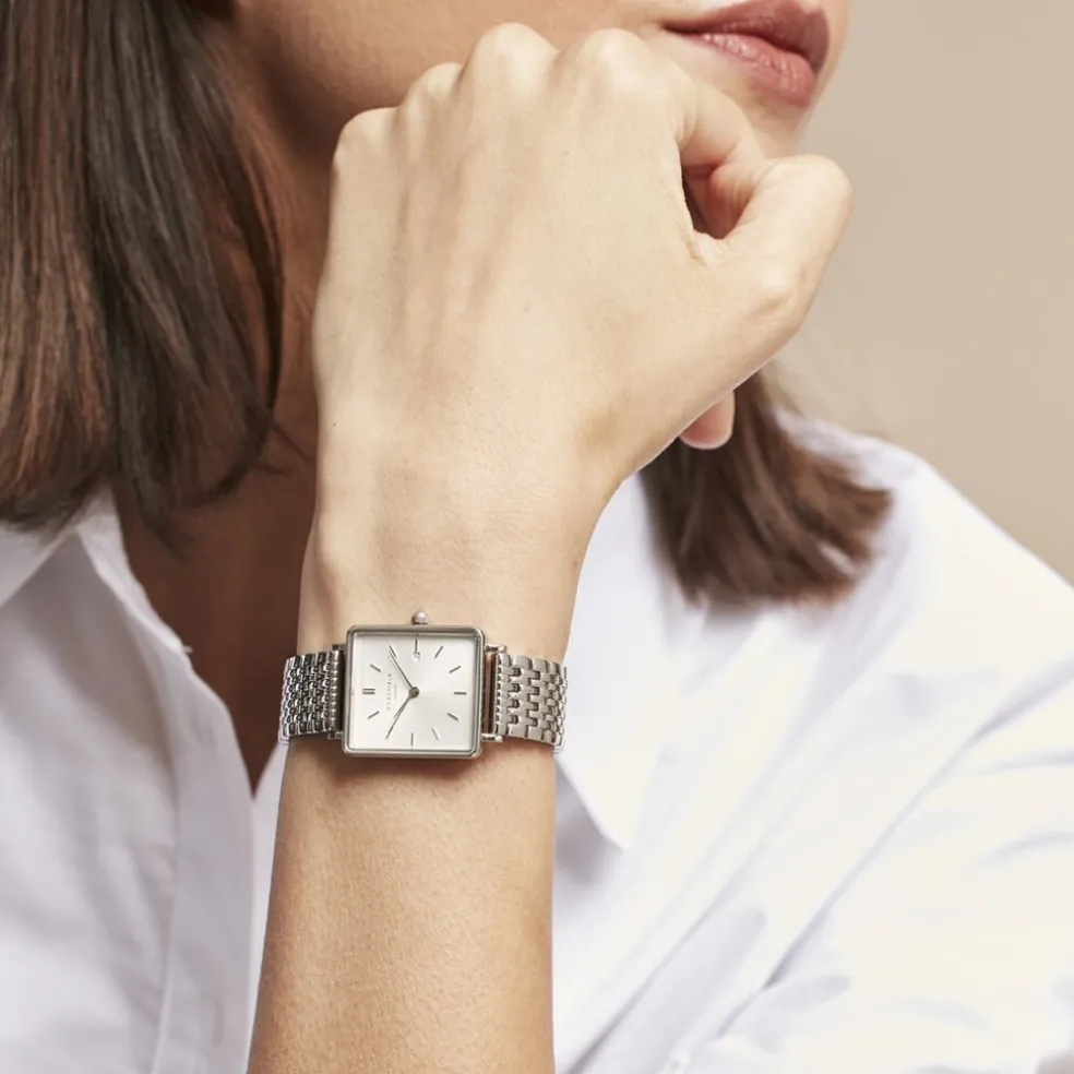 Montre Rosefield Boxy Blanc