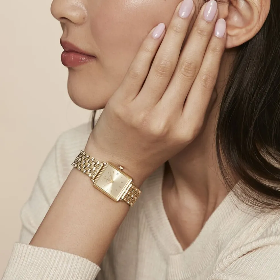 Montre Rosefield Boxy Xs Champagne