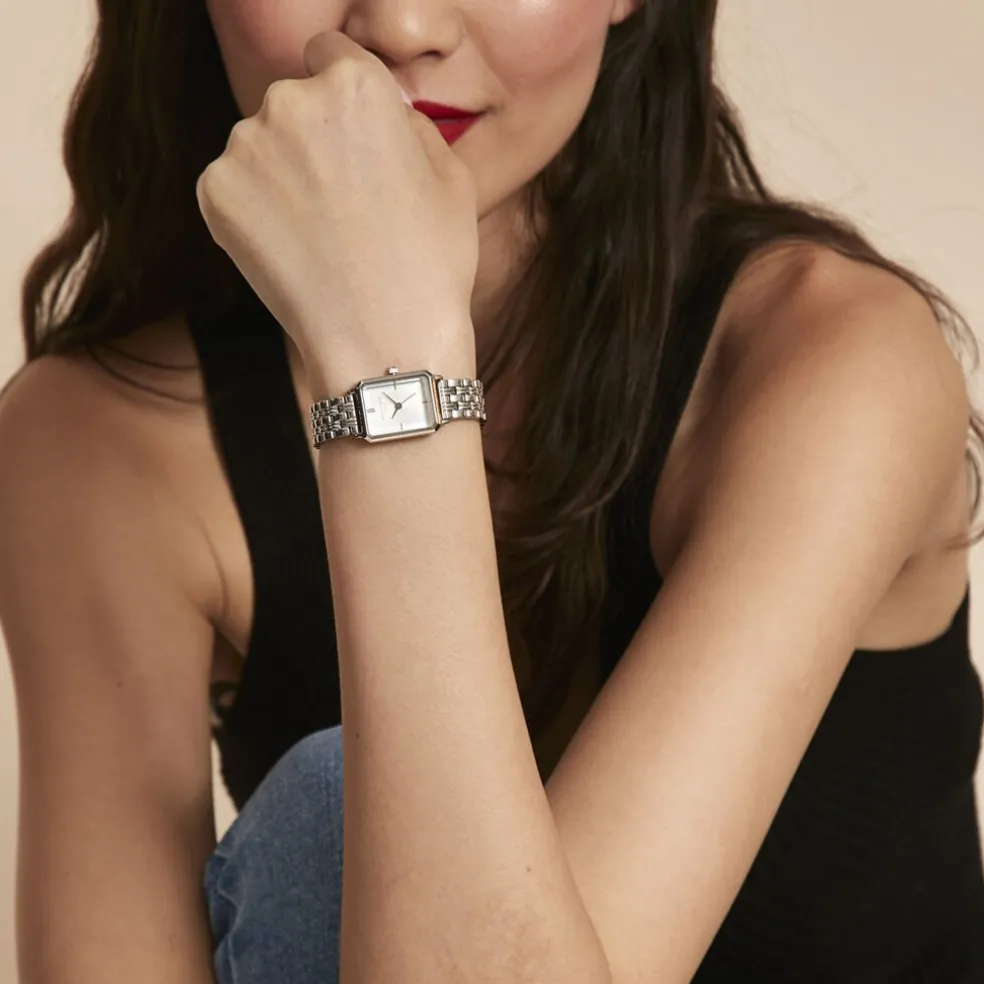 Montre Rosefield Octagon Blanc