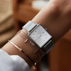 Montre Rosefield The Boxy Blanc