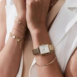 Montre Rosefield The Boxy Blanc