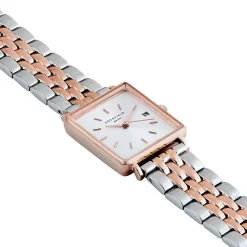 Montre Rosefield The Mini Boxy Blanc
