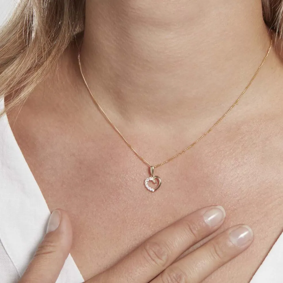 Pendentif Aereda Or Jaune Oxyde De Zirconium