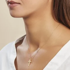 Pendentif Alyssa Croix Or Jaune