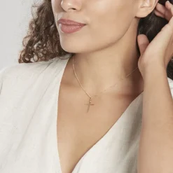 Pendentif Alyssa Croix Or Jaune
