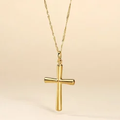 Pendentif Alyssa Croix Or Jaune