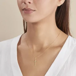 Pendentif Alyssa Croix Or Jaune