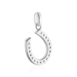 Pendentif Amelot Argent Blanc Oxyde De Zirconium