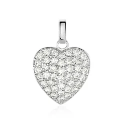 Pendentif Amelot Argent Blanc Oxyde De Zirconium