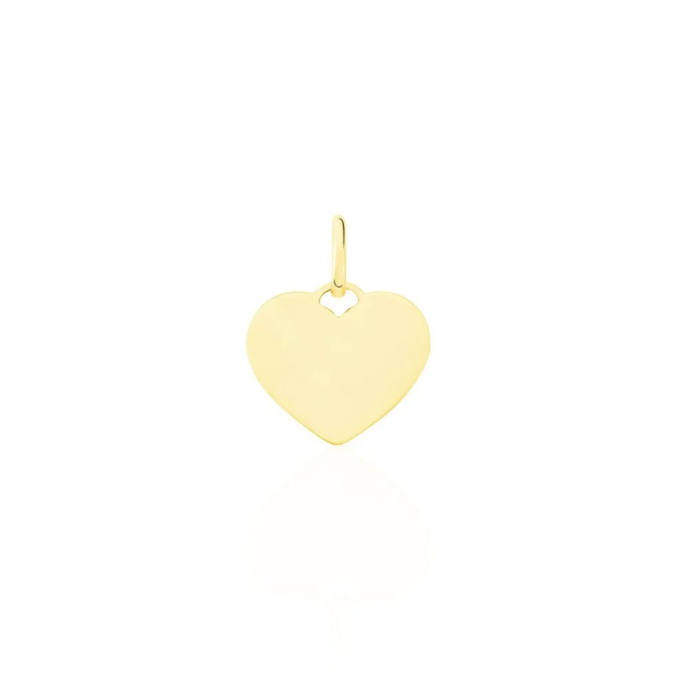 Pendentif Ange Coeur Or Jaune
