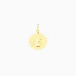 Pendentif Ange Rond Or Jaune