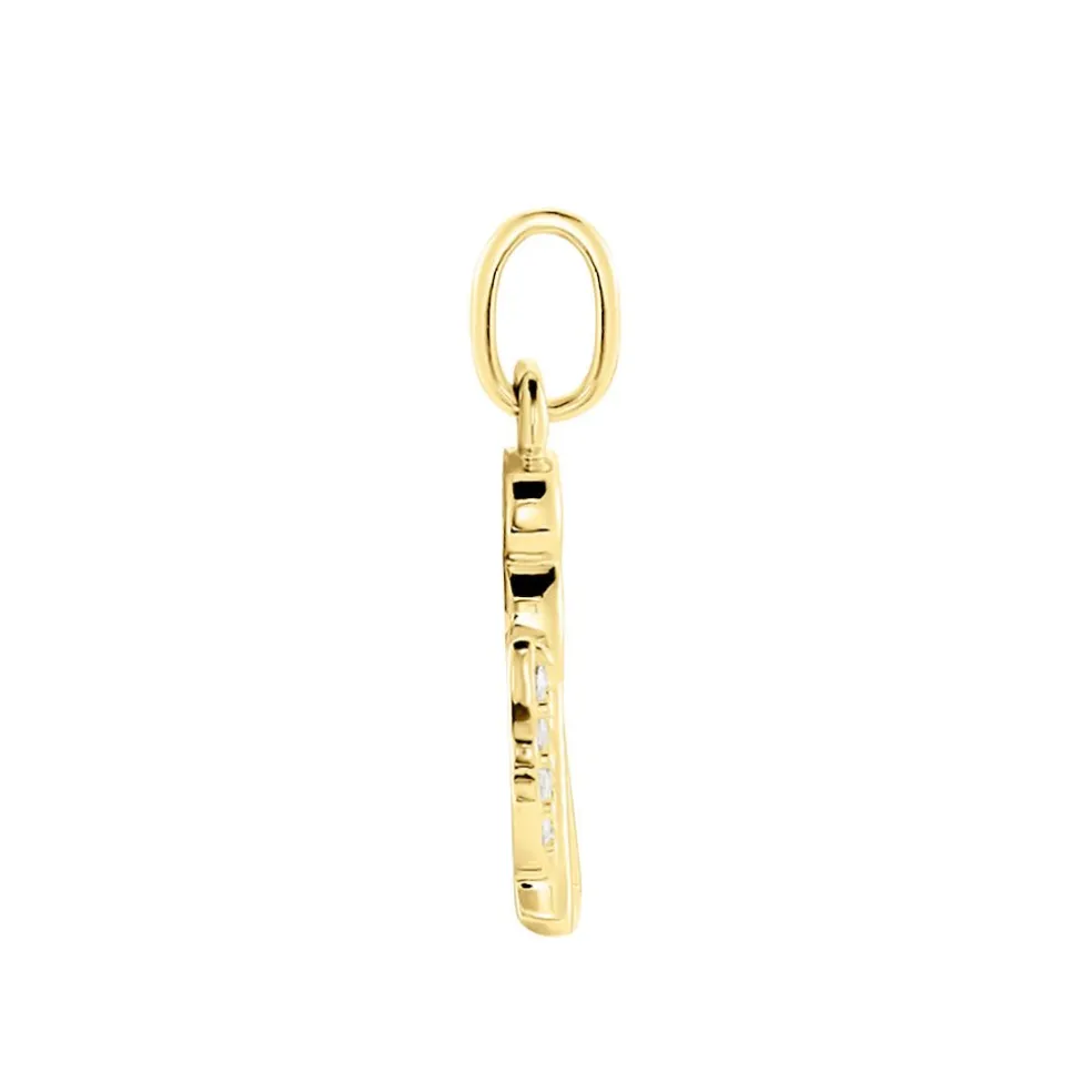Pendentif Angel32 Or Jaune Oxyde De Zirconium