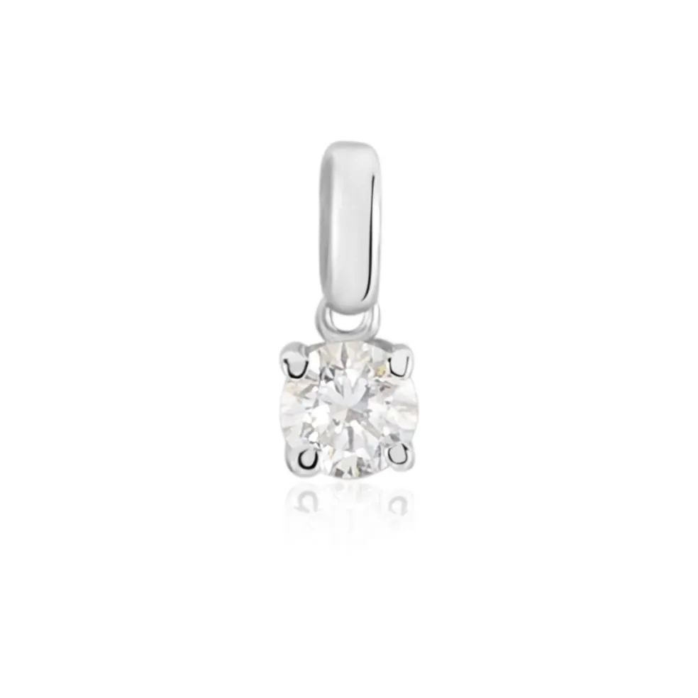 Pendentif Aphrodite Or Blanc Diamant