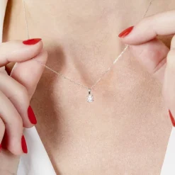 Pendentif Aphrodite Or Blanc Diamant