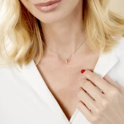 Pendentif Aphrodite Or Blanc Diamant