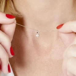 Pendentif Aphrodite Or Blanc Diamant