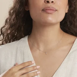 Pendentif Aphrodite Or Blanc Diamant