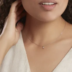 Pendentif Aphrodite Or Blanc Diamant