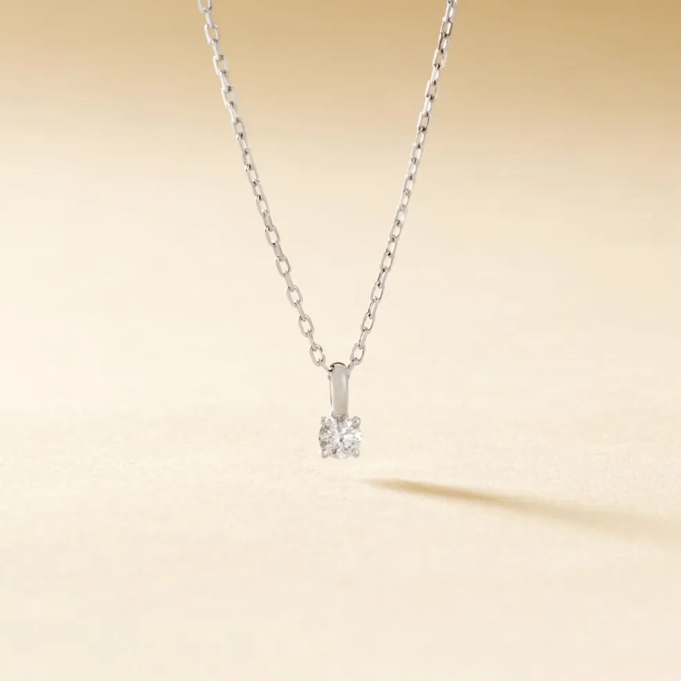 Pendentif Aphrodite Or Blanc Diamant