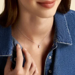 Pendentif Aphrodite Or Blanc Diamant