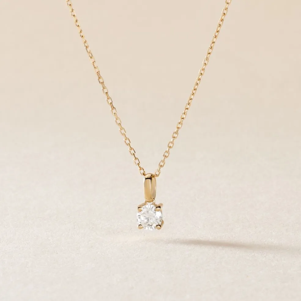 Pendentif Aphrodite Or Jaune Diamant