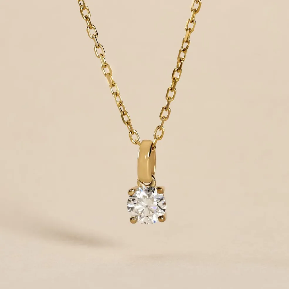 Pendentif Aphrodite Or Jaune Diamant