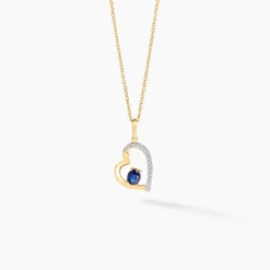 Pendentif Arduinna Or Jaune Saphir